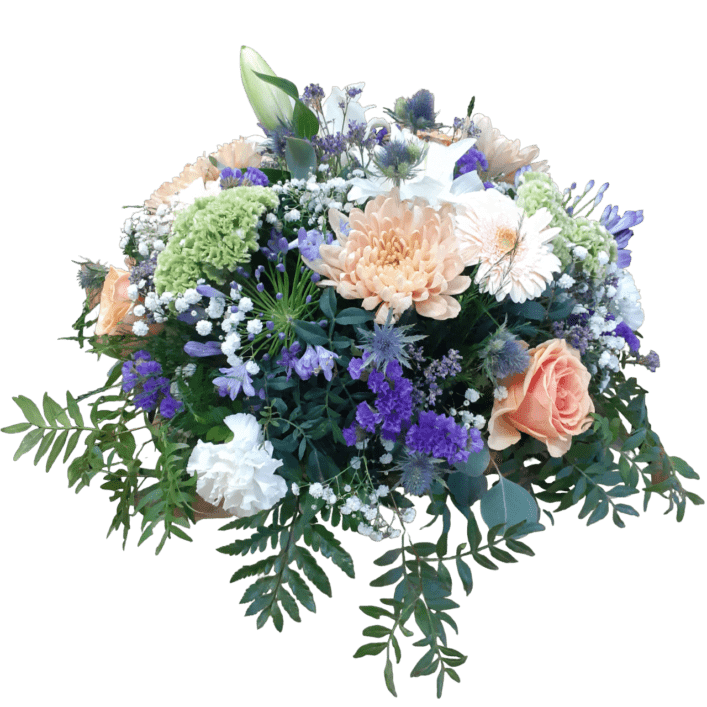 découvrez notre coussin de fleurs deuil élégant, une composition florale raffinée pour exprimer vos condoléances avec douceur et respect.