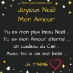Texte joyeux noël amour : comment écrire un message chaleureux et tendre