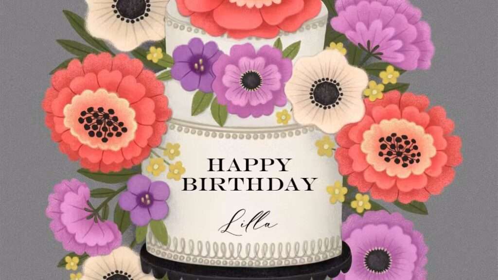 carte d'anniversaire florale élégante, parfaite pour transmettre vos vœux avec charme et beauté. un design délicat pour célébrer chaque moment spécial.